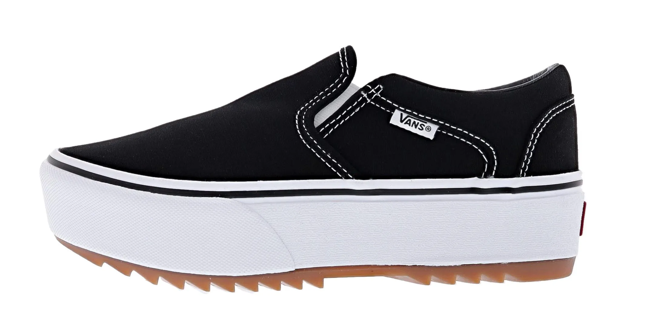 Vans Women's Asher ST Slip On Platform Shoes