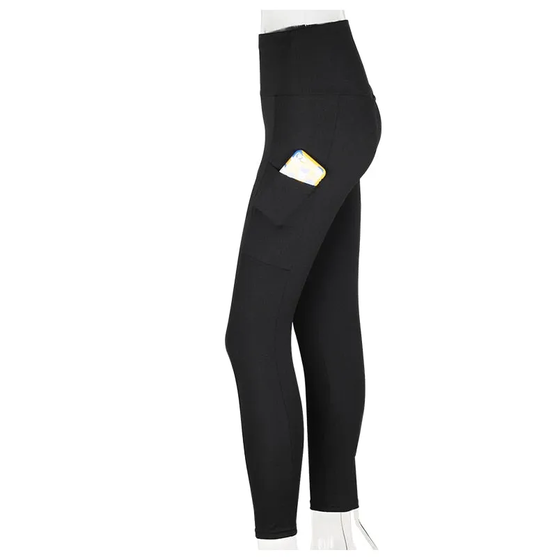 VenusFox High Waist Workout Push Up Leggings with Pockets