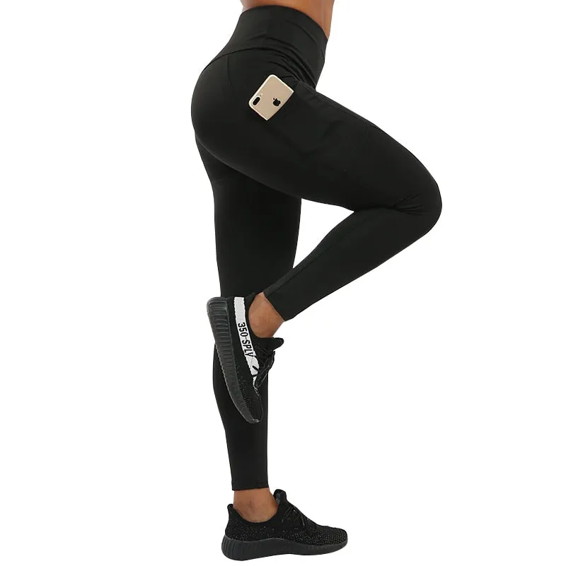 VenusFox High Waist Workout Push Up Leggings with Pockets