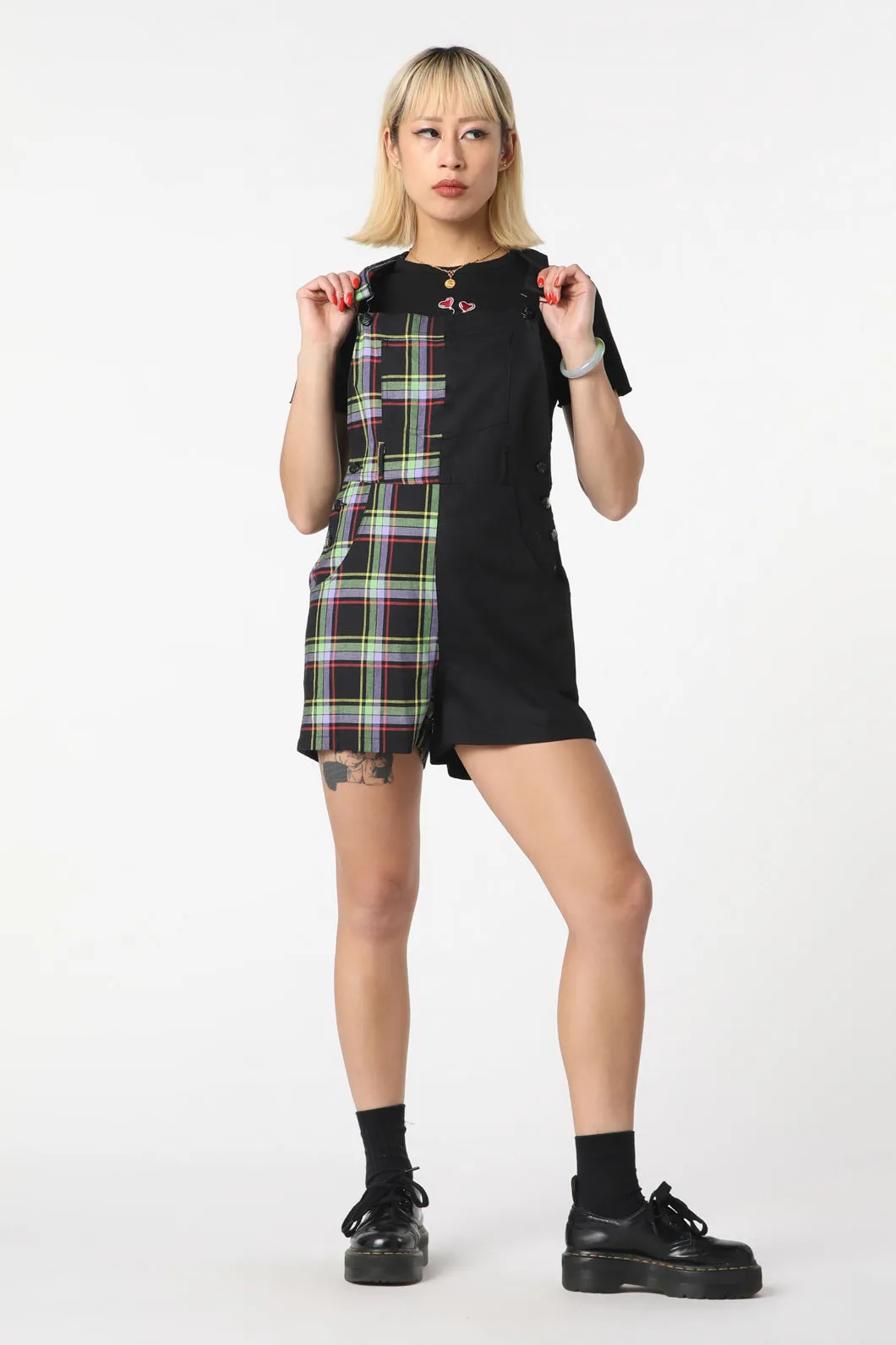 Vivid Tartan Goth Overall