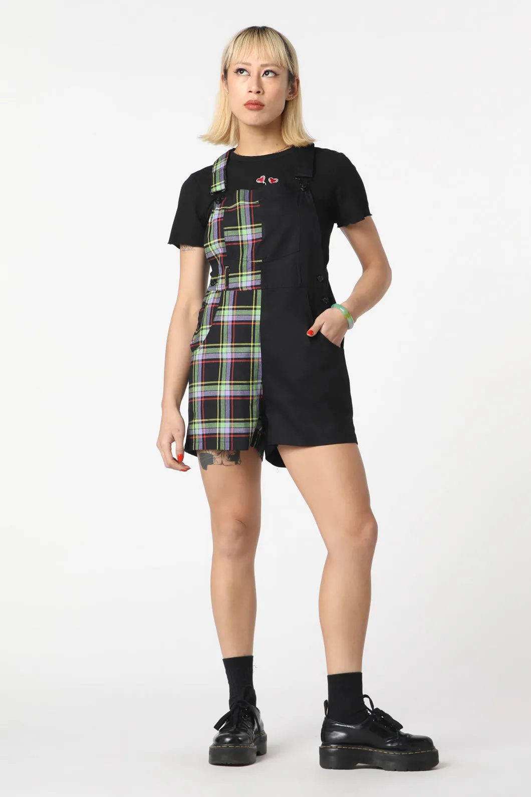 Vivid Tartan Goth Overall