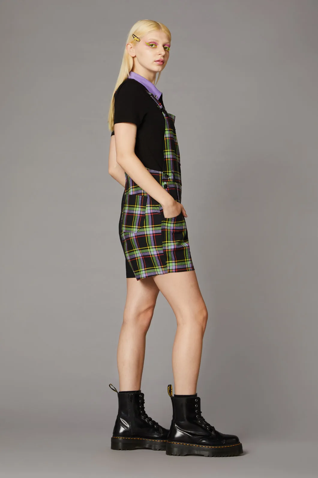 Vivid Tartan Goth Overall