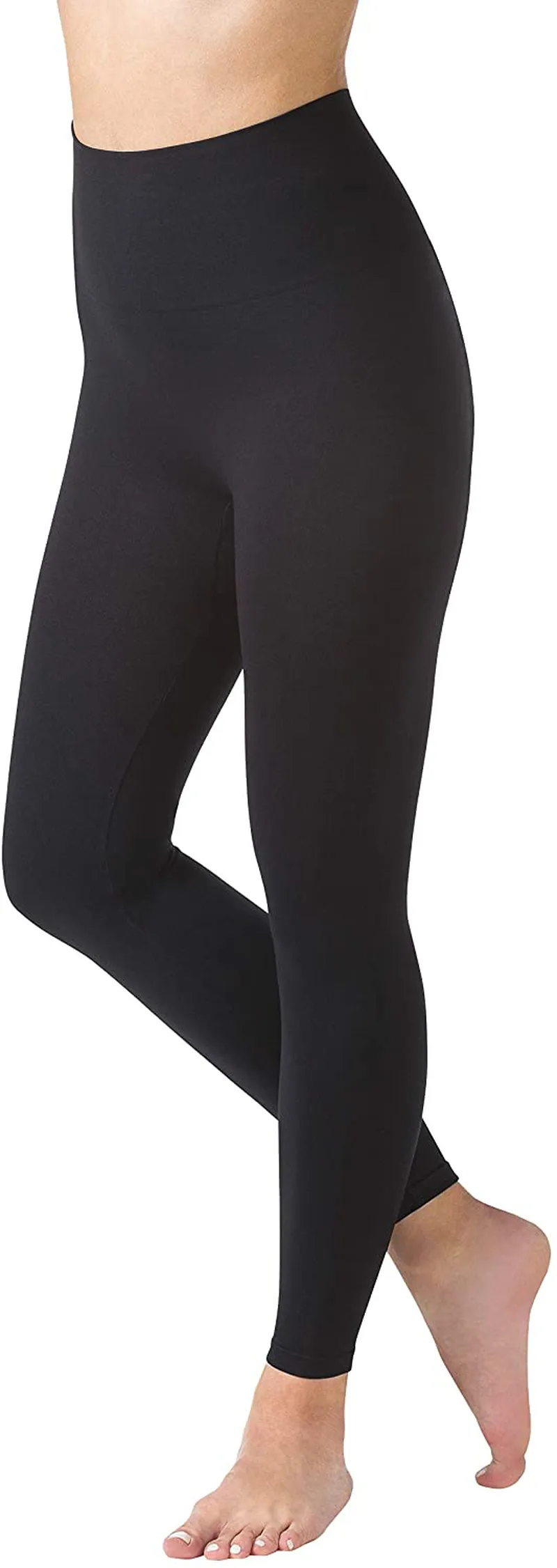 Warner's Women’s No Muffin Top Leggings – Seamless, Shaping, High-Waisted Control Leggings