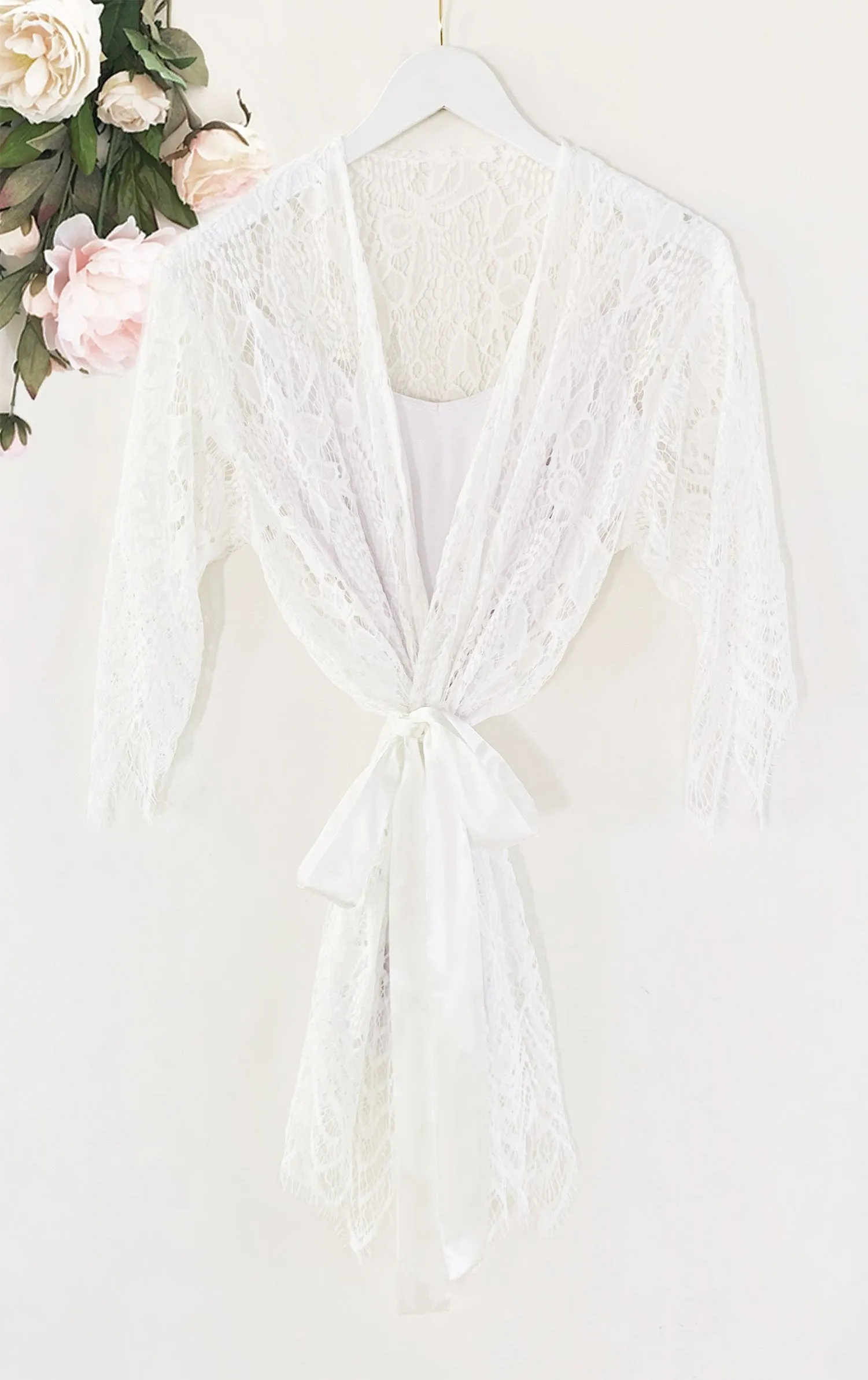 White Lace Robe