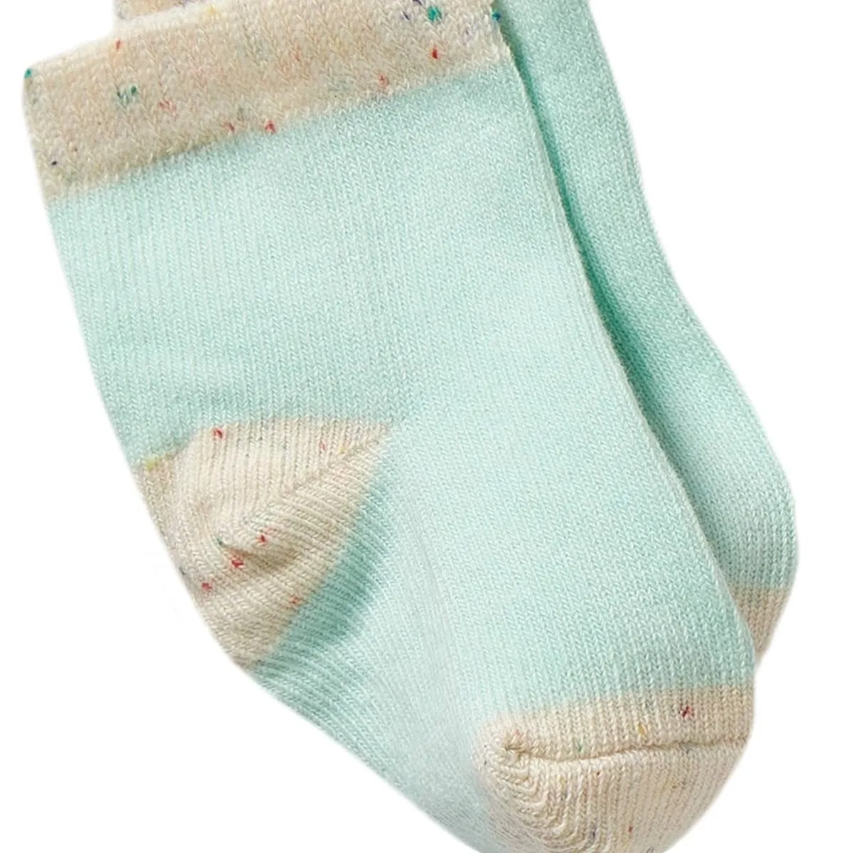 Wilson & Frenchy Organic Three Pack Baby Socks - Mint Green, Cream, Pink