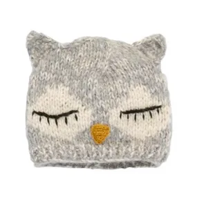 Women's Sleeping Owl Beanie (KNH3252)