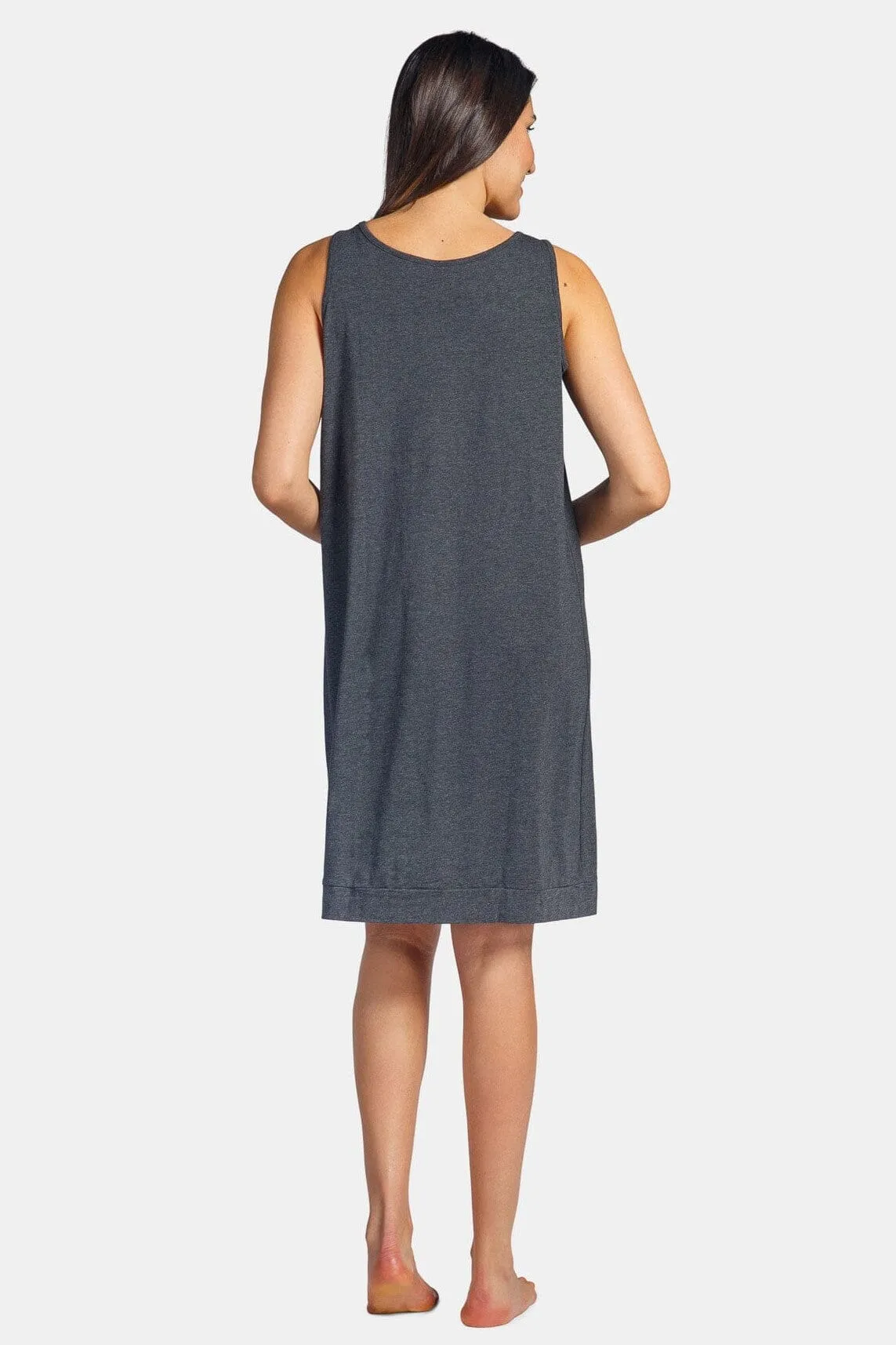 Women's Sleeveless Jersey Nightgown - Relaxed Fit