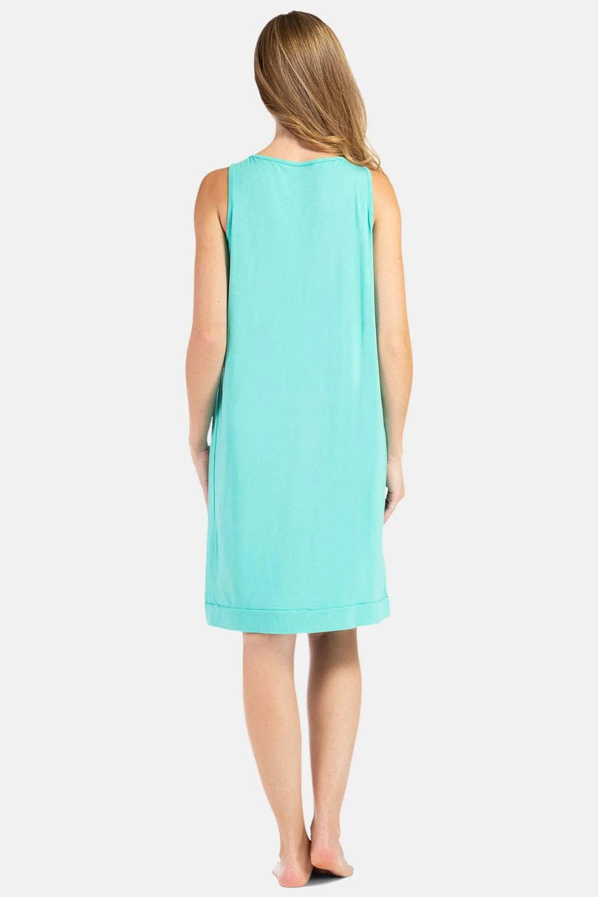 Women's Sleeveless Jersey Nightgown - Relaxed Fit